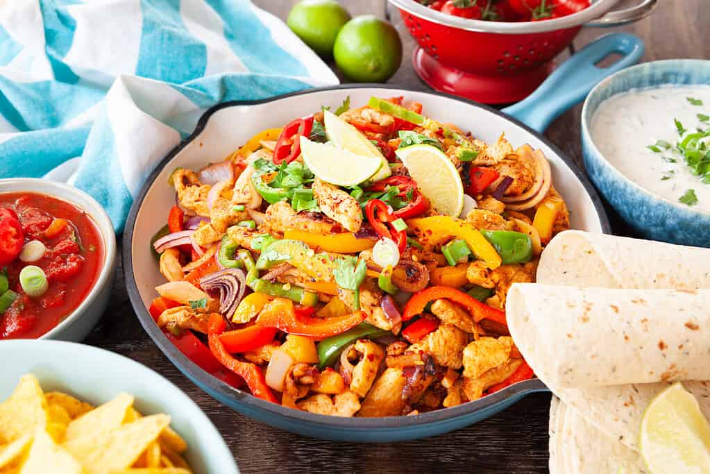 Fiery Chicken Fajitas