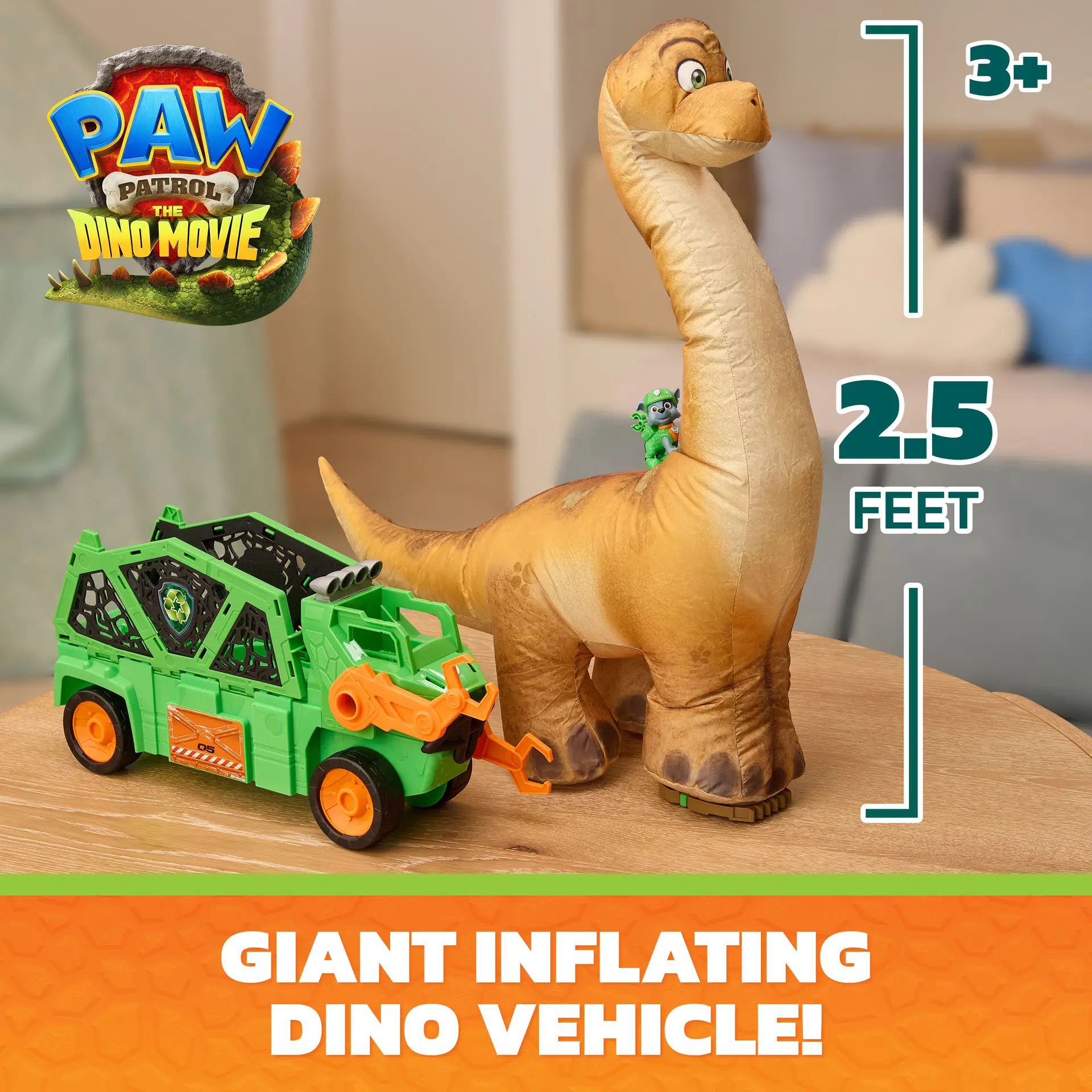 PAW Patrol Megasaurus 2.5 foot inflatable dinosaur